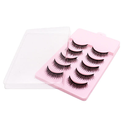 Natural Short Cross False Eyelashes Handmade