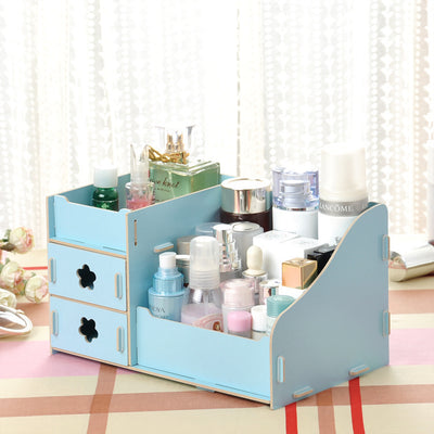 Wooden Cosmetics Storage Organizer