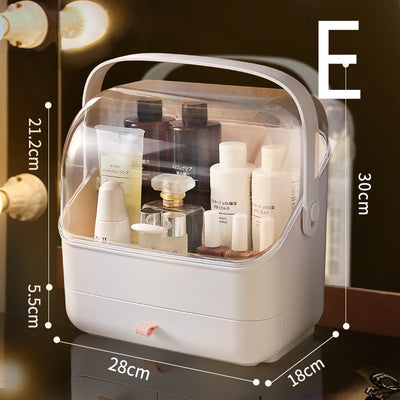 Transparent Makeup Portable Drawer Separation Storage Box