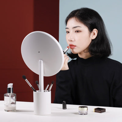Makeup mirror storage box with Lights