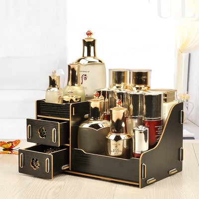 Wooden Cosmetics Storage Organizer