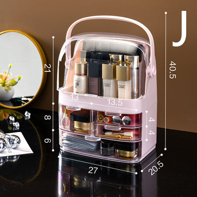Transparent Makeup Portable Drawer Separation Storage Box