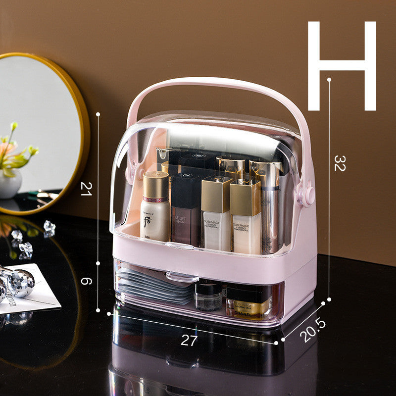 Transparent Makeup Portable Drawer Separation Storage Box