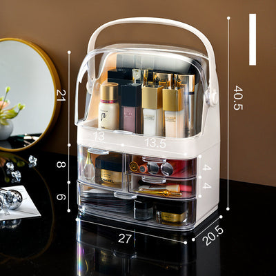 Transparent Makeup Portable Drawer Separation Storage Box