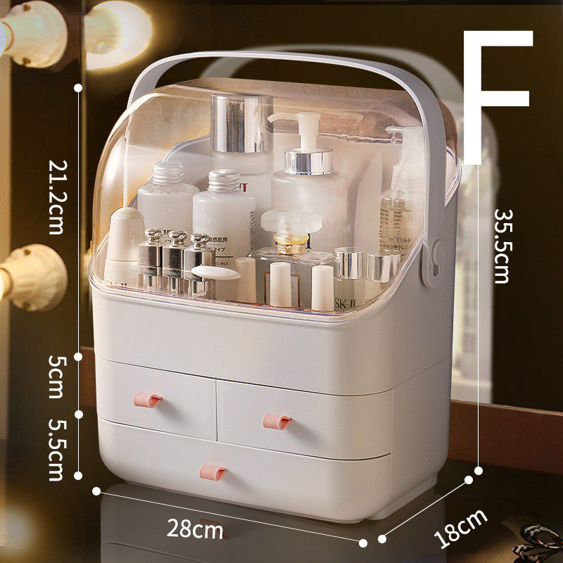 Transparent Makeup Portable Drawer Separation Storage Box